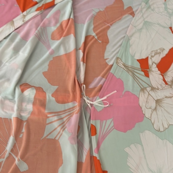 NWOT Ilse Jacobsen Green Lily Maxi Wrap Dress - Picture 9 of 13